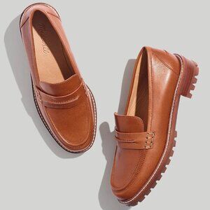EUC Madewell Corinne Lugsole Loafer - Women's Size 9 - Brown Dried Maple